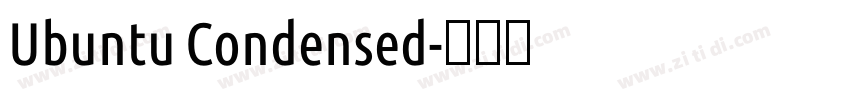 Ubuntu Condensed字体转换
